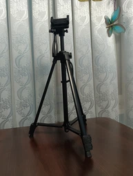 Штатив для смартфона та камери Andoer F3366T, трипод алюмінієвий з тримачем для телефона, 140 см, Чорний фото від покупців 1