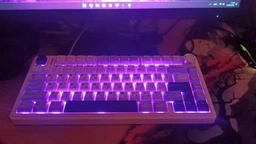 Бездротова ігрова механічна клавіатура Aula F75 2.4G Bluetooth з RGB Hot swap фото от покупателей 10
