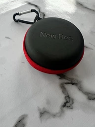 Беспроводная гарнитура Bluetooth наушник вкладыш New Bee LC-B45C с активным шумоподавлением и кейс-чехол Чёрный фото от покупателей 5