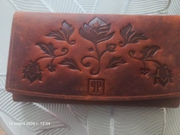 Гаманець шкіряний жіночий Paolo Peruzzi із захистом RFID 17 х 10 х 3 см (T-01-OR) помаранчевий фото від покупців 4