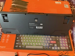 Клавиатура беспроводная GamePro Asgard Drakkar Keychron Super Red Switch Wireless/Bluetooth/USB Blue (MK305BL) фото от покупателей 4