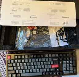 Клавиатура беспроводная GamePro Asgard Drakkar Keychron Super Red Switch Wireless/Bluetooth/USB Blue (MK305BL) фото от покупателей 1
