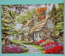 Картины по номерам 40×50 см Домик в лесу Kontur DS0465