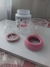 Пляшечка NUK First Choice Plus Жираф 150 мл Рожева (4008600418184)(4008600360032)