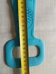 Силиконовая мочалка для душа двухсторонняя Silica gel bath brush щетка для тела Голубой фото от покупателей 2