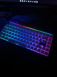 Ігрова Магнітна клавіатура AULA HERO 84 HE White-Purple фото от покупателей 1
