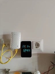 Дзвінок дверний бездротовий з козирком з DOORBELL 5615 з годинником, термометром і показником вологості фото від покупців 1