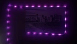Светодиодная LED лента-шланг (неон) RGB-IC USB 5 м с управлением через Bluetooth, пульт ДУ