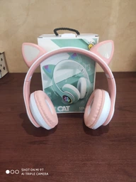Беспроводные наушники с кошачьими ушками CAT EAR Bluetooth 5.0 + EDR детские наушники, игровые с блютуз гарнитурой и LED подсветкой, розовые VIV-23M фото от покупателей 5