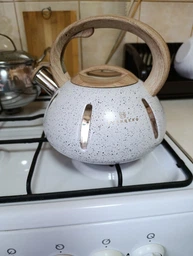 Чайник из нержавеющей стали со свистком Edenberg 2.0 л Белый (EB-8844W)