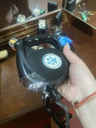 Повідець рулетка для собак 3 в 1 з ліхтариком та відсіком для пакетиків синій 4,5 м вага собаки до 35 кг Art Planet + ліхтарик в подарунок фото від покупців 2