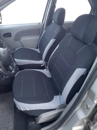 Авто чехлы для Mitsubishi Outlander 2001-2006 AUAU eX-Line с серой вставкой фото от покупателей 1