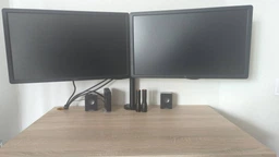 Настільне кріплення для двох моніторів OfficePro MA102 17-32" 2-9 кг Black фото від покупців 1