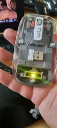 Беспроводная Bluetooth мышь Gelius Aura GP-WM001 Бесшумная, Transparent-Grey