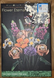 Конструктор Букет цветов 756 деталей Ботаническая коллекция Botanical Flower bouquet