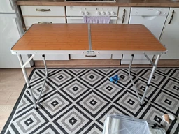 Комплект туристический раскладной стол и 4 стула Crystal 120х60х70 для кемпинга, в чемодане + Зонт + Мангал складной + Гамак 200х80