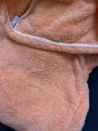 Двустороннее банное полотенце - капюшон на пуговице для головы "Plush Towel" мягкая шапочка тюрбан / чалма для сушки волос без повреждений, 48 см, фиолетовый (104058288) фото от покупателей 2
