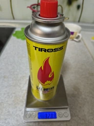 Газ Баллон 4 шт. газовый универсальный Tiross 227 g (400 ml) баллончик для портативной плиты, евро-цанговый производство Польша