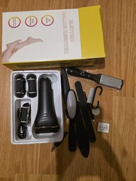 Электрическая роликовая пилка пемза для ног и пяток аккумуляторная Electric Callus Remover с LCD дисплеем и функцией самоочистки + большой комплект по уходу за ногами фото от покупателей 1