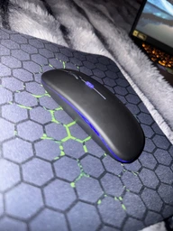 Мышка беспроводная бесшумная компьютерная Art Planet Mouse Pro 3 Slim для макбука ПК и ноутбука аккумуляторная безпроводная 2в1 Bluetooth и USB 2.4ГГц плоская Slim с RGB подсветкой к мак компьютеру игровая 400мАг фото от покупателей 5