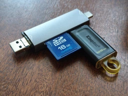 Кардридер U&P USB Type-C/USB 3.0/Micro USB - microSD/SD/USB 3.0 OTG Grey (SSE-U08-GY)
