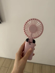 Портативний ручний вентилятор з дисплеєм Led Digital Display Fan N15 Black фото від покупців 1