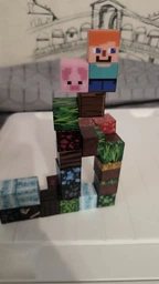 Магнітний конструктор у стилі Minecraft Magnetic BC-00112 200 блоків фото від покупців 6
