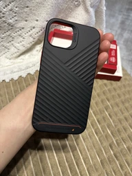 Чохол протиударний ZAGG Gear4 Denali D3O MagSafe для Iphone 13/14 Black Orange фото від покупців 2