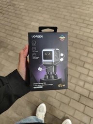 Сетевое зарядное устройство UGREEN CD361 USB+2xUSB-C 65W Robot GaN Tech Fast Charger Purple (35291)