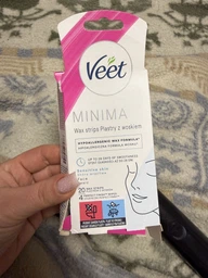 Воскові смужки для депіляції Veet Minima Гіпоалергенні для чутливої шкіри обличчя 20 шт (5900627095883)