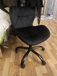 Офісне крісло GT Racer B-30 Velvet Dark Gray фото від покупців 3