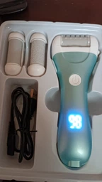 Пемза пилка для ног и пяток роликовая аккумуляторная Callus Remover 3W электрическая для шлифовки электропемза для педикюра USB зеленая фото от покупателей 8