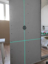 Лазерный уровень нивелир Laser Level 4D 2 аккумулятора 16 линий зеленый луч в сумке синий фото от покупателей 17