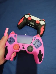 Якісний захисний силіконовий чохол Fiery Purple для геймпаду Sony DualSense PS5 + накладки на стіки [466129299]
