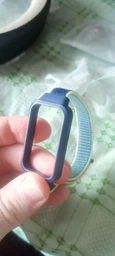 Ремешок тканевый Nylon MRK для фитнес браслета Mi Smart Band 9 Active Dark Blue and Yellow (mrk6141)