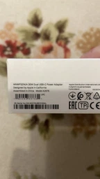 Сетевое зарядное устройство Apple 35 Вт Dual USB-C Power Adapter Model А2676 (MW2K3ZM/A) фото от покупателей 1
