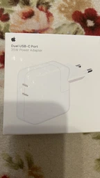 Сетевое зарядное устройство Apple 35 Вт Dual USB-C Power Adapter Model А2676 (MW2K3ZM/A)