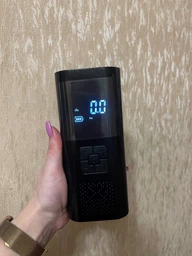 Автомобільний насос автокомпресор для автомобіля з функцією павербанка 2500 mAh авто компресор електро автонасос для машини коліс підкачки шин 5V 1A від акумулятора і прикурювача