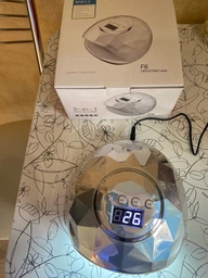Лампа для манікюру SUN F6 UV/LED, 86 Вт срібляста
