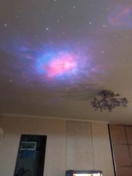 Проектор-нічник Космонавт Зоряне небо Astronaut Nebula Projector білий