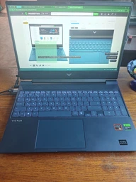 Ноутбук HP Victus Gaming Laptop 15-fb3046ua (BV8X8EA) Performance Blue / 15.6" IPS 144 Гц / AMD Ryzen Al 7 350 / RAM 24 ГБ / SSD 1 ТБ / RTX 5060, 8 ГБ / LAN