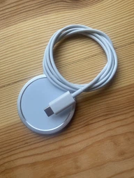 Магнитная беспроводная зарядка для айфон MagSafe 15W Type C зарядное устройство для Apple iPhone 17 16 15 14 13 12 11 Х 8 AirPods 4 3 2 LEXEGO BZU3MSC/B Black