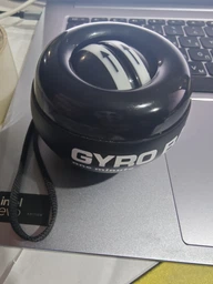 Эспандер кистевой гироскопический гиробол павербол Powerball Gyroball тренажер для кисти запястья предплечья сила хвата антистресс реабилитации после травм координации выносливости вращающийся шар нескользящий корпус спортивный черный фото от покупателей 1