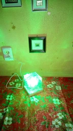 Ночник от USB куб звездное небо LED настольная RGB лампа 16 цветов для спальни и детской + пульт фото от покупателей 18