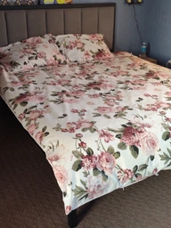 Комплект постельного белья MirSon Двуспальный 175х210 см 17-0726 Peony Whisper Бязь (2200010772074) фото от покупателей 1