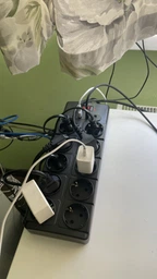 Сетевой фильтр-удлинитель 2E SP10M3USB 3м, 10xТипF, 16A, 3xUSB-A, 1xUSB-C Черный (2E-SP10M3USBBK)