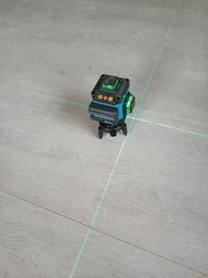 Лазерный уровень нивелир Laser Level 4D 2 аккумулятора 16 линий зеленый луч в сумке синий фото от покупателей 16