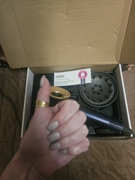 Фен Super Hair Dryer ceramic pop з іонізацією та турборежимом 5 насадок фото від покупців 4