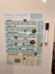 Магнітний планер прикорму «120+ продуктів для малюка»: планер формату А4 100 перших продуктів малюка