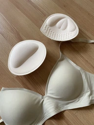 Бюстгалтер Nud Unique 3в1 з пуш-ап 80A Бежевый (N02003) фото от покупателей 2